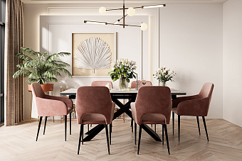 Кухонный стол раскладной AERO 90х180х76см закаленное стекло/керамика/сталь Gold