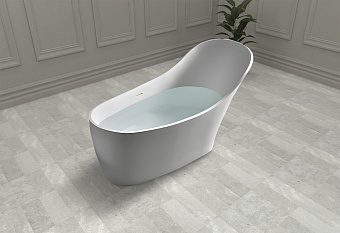 Ванна каменная Abber Stein AS9618 169х75см отдельностоящая