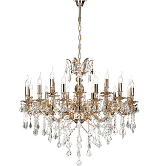 Люстра подвесная Lucia Tucci BARLETTA 122.12.6 coffe gold 1080Вт 18 лампочек E14