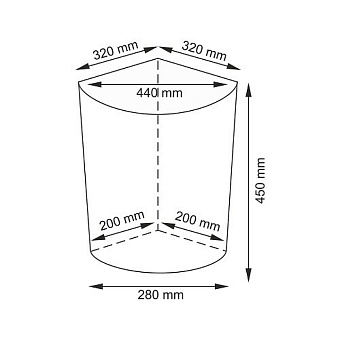 Корзина для белья WASSERKRAFT VILS WB-560-M плетёная 34л