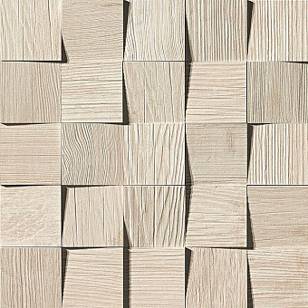 Керамическая мозаика Atlas Concord Италия Axi AMV7 White Pine Mosaico 3D 35х35см 0,735кв.м.
