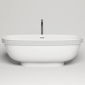 Ванна каменная SALINI GRECA 103021M S-Stone матовая 180х80см отдельностоящая