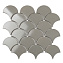 Керамическая мозаика Starmosaic Homework BF1312 Fan Shape Dark Grey Glossy 27,4х29,3см 0,88кв.м.