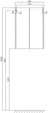 Шкаф подвесной Акватон Йорк 1A171303YOAY0 23х56,6х80см белый/выбеленное дерево