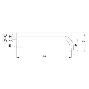 Держатель для душа LEMARK LM3787GM графит