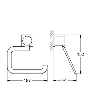 Держатель туалетной бумаги GROHE Allure 40279000 хром