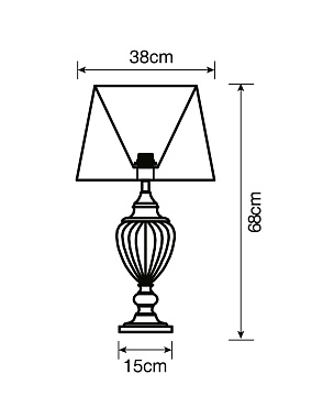 Настольная лампа Arte Lamp SUPERB A3752LT-1BR 60Вт E27