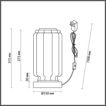 Настольная лампа Odeon JAM 5409/10TL 10Вт LED
