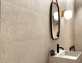 Настенная плитка Atlas Concord Италия Lims A3HR 3D Wallpaper Ivory 80х40см 1,28кв.м. матовая
