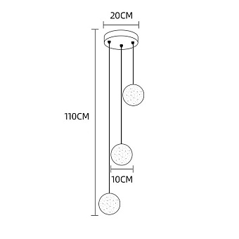 Светильник подвесной ImperiumLOFT Fresh 212163-23 90Вт G4