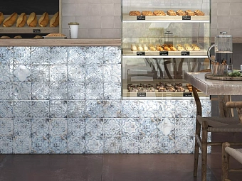 Декор KERAMA MARAZZI Барио DD\C34\17023 голубой 15х15см 0,495кв.м.