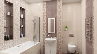 Декор KERAMA MARAZZI Вилла Флоридиана HGD\A01\8245 Бежевый/Коричневый 20х30см 1,2кв.м.