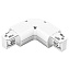 Коннектор Lightstar 504126 белый для трёхфазного трека