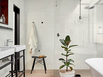 Настенная плитка MARAZZI ITALY Fabric ME13 Struttura ЗD Basket Cotton rett 40х120см 2,4кв.м. рельефная