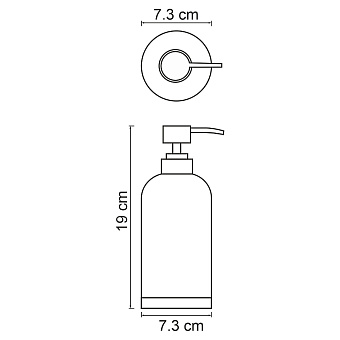 Дозатор WASSERKRAFT Mindel K-8899 белый