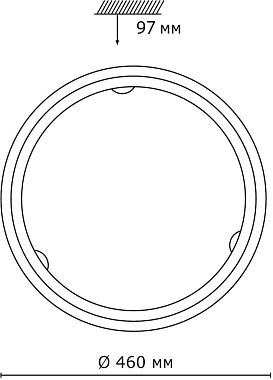 Светильник настенно-потолочный Sonex PROVENCE 7605/DL 48Вт LED