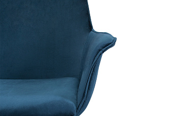 Кухонный стул AERO 65х44х85см велюр/сталь Navy