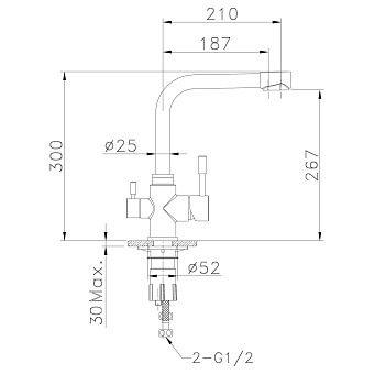 Смеситель для кухни LEMARK Expert LM5061S поворотный излив матовый