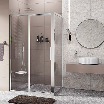 Угловое ограждение WASSERKRAFT Lopau 32S07L 200х120см стекло прозрачное