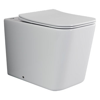 Унитаз приставной Ceramica Nova CUBIC CN1809 безободковый с микролифтом