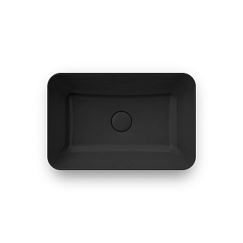 Раковина накладная KERAMA MARAZZI Plaza PLR.NN.wb.55.BLK.M 55х36см