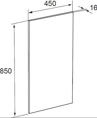 Зеркало ROCA The Gap ZRU9000090 85х45см с подсветкой