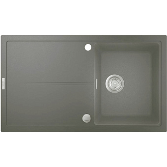 Мойка кухонная GROHE K400 31640AT0 86х50см серый гранит