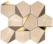 Керамическая мозаика Atlas Concord Италия Marvel Edge 9EHS Gold Hex Sable-Brown 29х25,1см 0,437кв.м.
