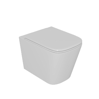 Унитаз подвесной D&K Quadro DT1516016 безободковый с микролифтом