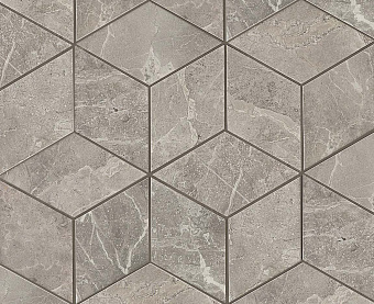 Декор Atlas Concord Италия Marvel Pro ADVO Grey Fleury Mos. Esagono Lapp 30х35см 0,42кв.м.