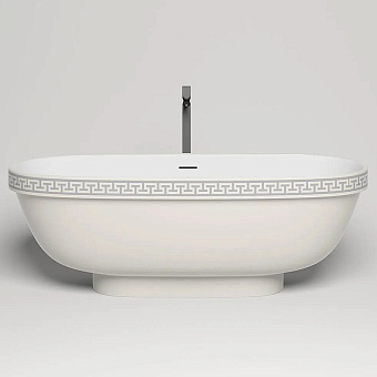 Ванна каменная SALINI GRECA 103021MRH S-Stone матовая 180х80см отдельностоящая