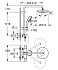 Душевая система GROHE Tempesta Cosmopolitan 27922001 хром