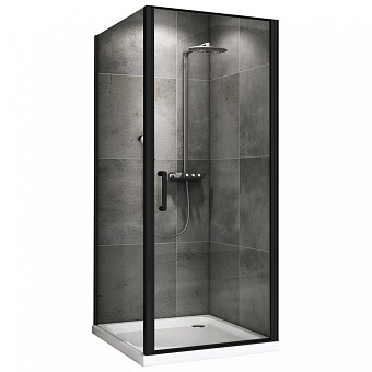 Угловое ограждение Abber Sonnenstrand AG04090B-S100B 195х100см стекло прозрачное