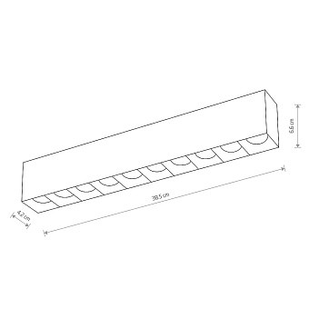 Светильник точечный накладной Nowodvorski Midi Led 10056 40Вт LED