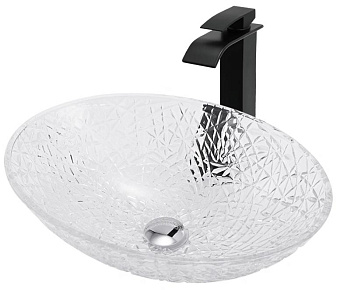 Раковина накладная Abber GLAS AK2303 50х35,5см