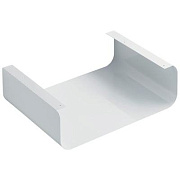 Полка в ванную округлая IDEAL STANDARD TONIC II R4342WG 1-ярусная 44х60см lacquered white glossy