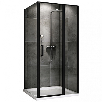 Угловое ограждение Abber Sonnenstrand AG04120BS-S90B 195х90см стекло прозрачное