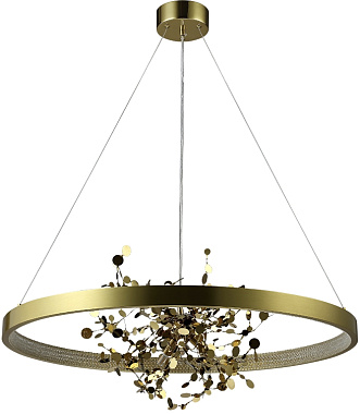 Люстра подвесная CRYSTAL LUX GARDEN GARDEN SPLED+4 D800 GOLD 300Вт 5 лампочек G9/LED