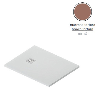 Душевой поддон ArtCeram Lapis PDR024 40 00 100х80см