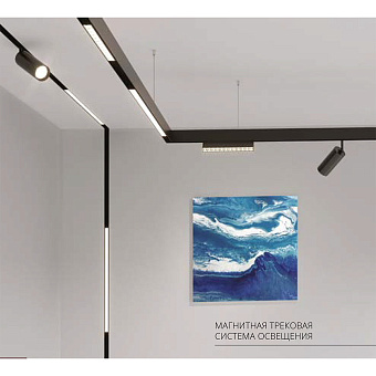 Магнитный трековый светильник Arte Lamp LINEA A4630PL-1BK 8Вт LED прозрачный