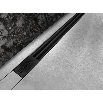 Щелевой душевой трап BERGES SUPER Slim 095152 600 63х31,2см горизонтальный сток