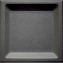 Настенная плитка WOW Essential 105137 Inset Black Matt 12,5х12,5см 0,587кв.м. матовая