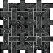 Керамическая мозаика Atlas Concord Италия Marvel Dream AOVK Grigio Intenso Basket Weave Matt 30,5х30,5см 0,558кв.м.
