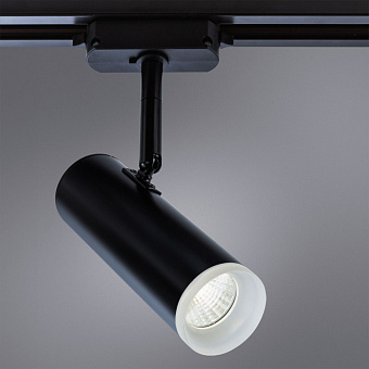 Трековый светильник Arte Lamp HUBBLE A6813PL-1BK 10Вт LED прозрачный для однофазного трека