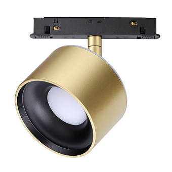 Трековый светильник Novotech FLUM 358981 15Вт LED золото для низковольтного трека