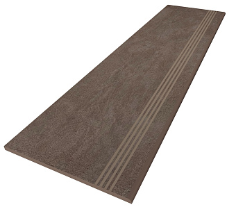 Плитка для ступеней ESTIMA Spectrum Steptrade/SR07_NS/30x120 коричневый 120х30см 0,36кв.м. матовая