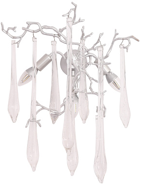 Бра CRYSTAL LUX REINA REINA AP3 SILVER PATINA 180Вт E14