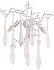 Бра CRYSTAL LUX REINA REINA AP3 SILVER PATINA 180Вт E14