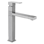 Смеситель для кухни MELANA Cubo 610203 поворотный излив сатин
