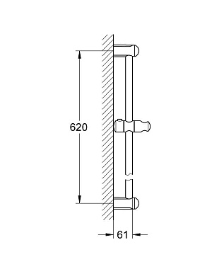 Штанга для душа GROHE 27523000 хром